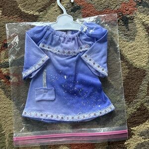 Purple Glitter Doll Dress